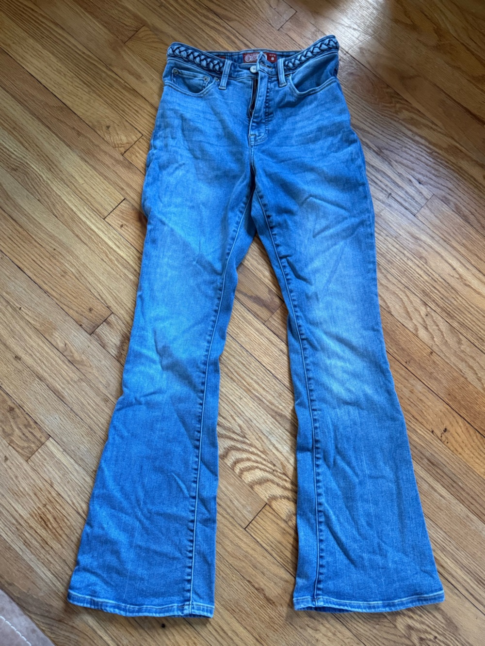 Lucky Brand Blue High-Rise Flare Jeans